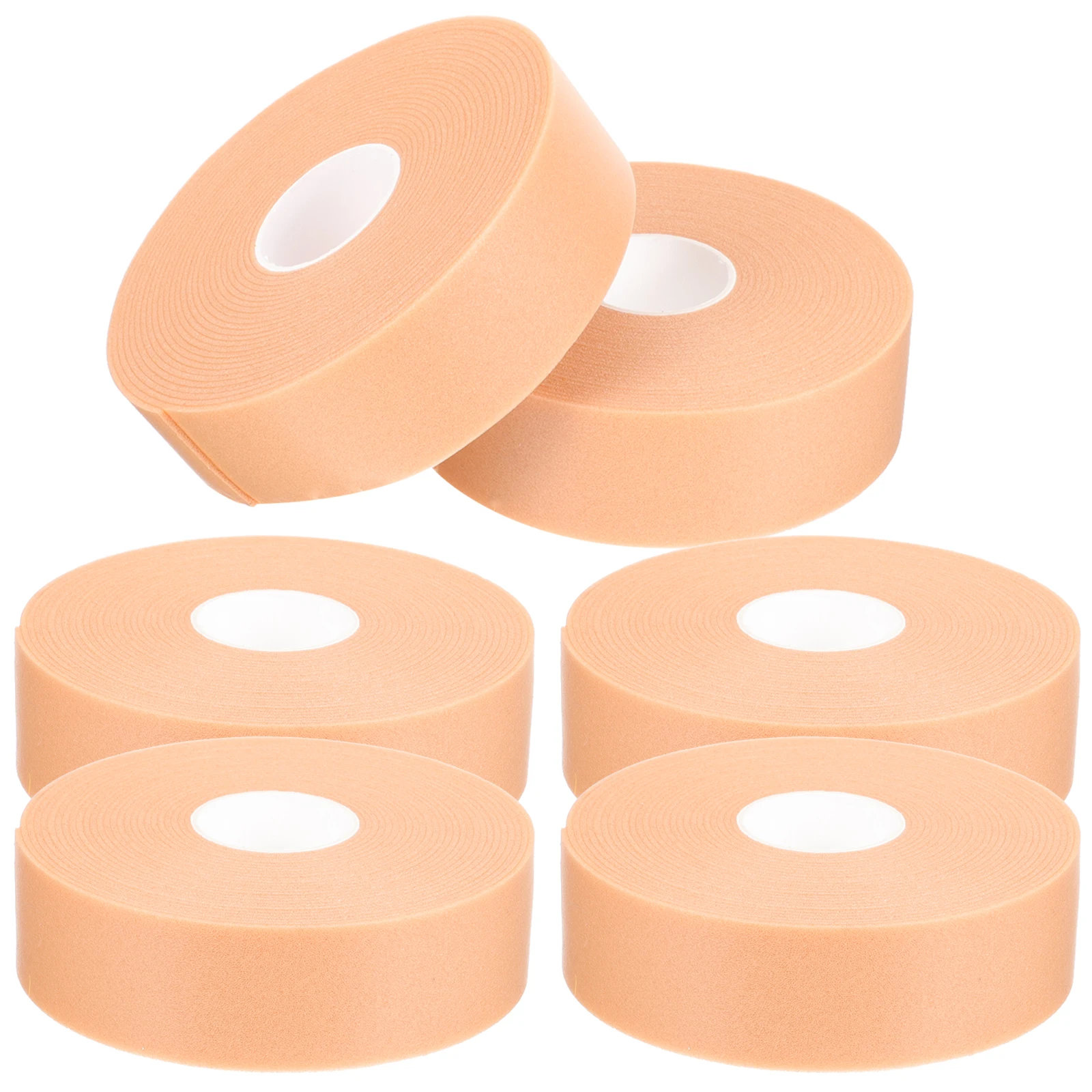 

6Rolls Heel Cushion Inserts Khaki Foam PE Adjustable Thickened Heel Pads Hiking Walking Running Shoes High Heels Leather Shoes