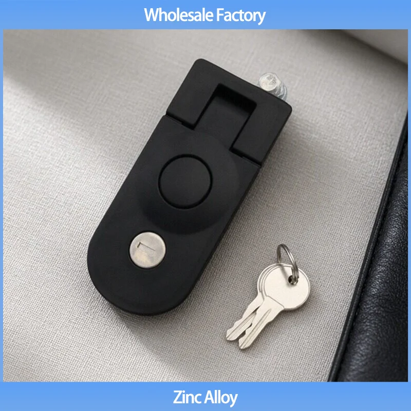 (2pcs) Zinc Alloy New Flat Lock Suitable For Industrial Communication And Fire Lock Distribution Box Door Switchgear