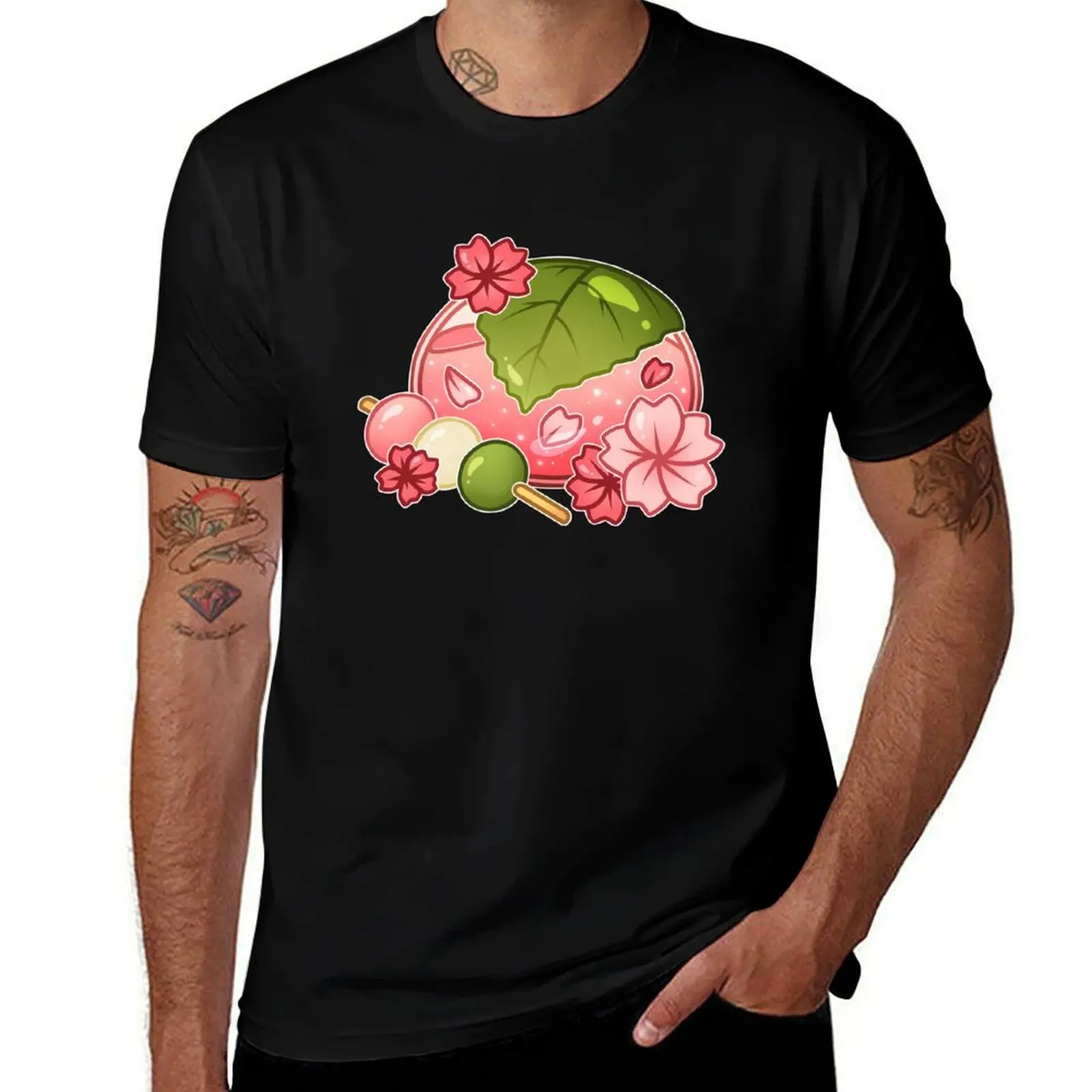 Camiseta Glass Sakura Mochi para correr, camiseta de manga corta para rendimiento deportivo
