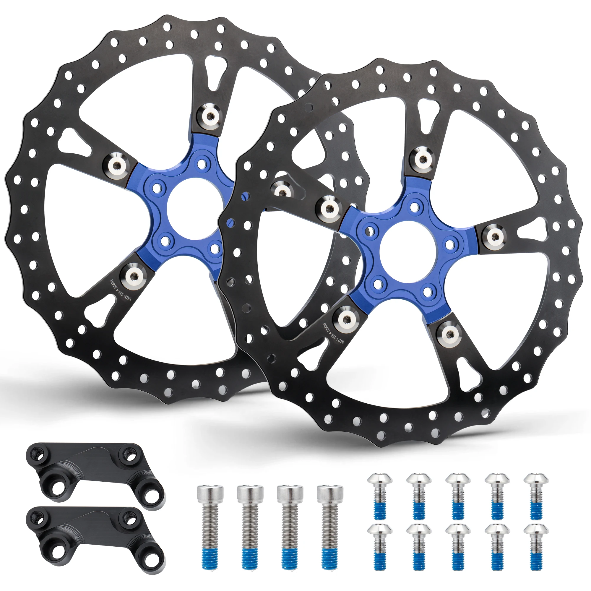 Touring 14" voorrem dubbele schijf zwevende rotors voor Harley 2008-en later Street Electra Road Glide Ultra Limited Trike