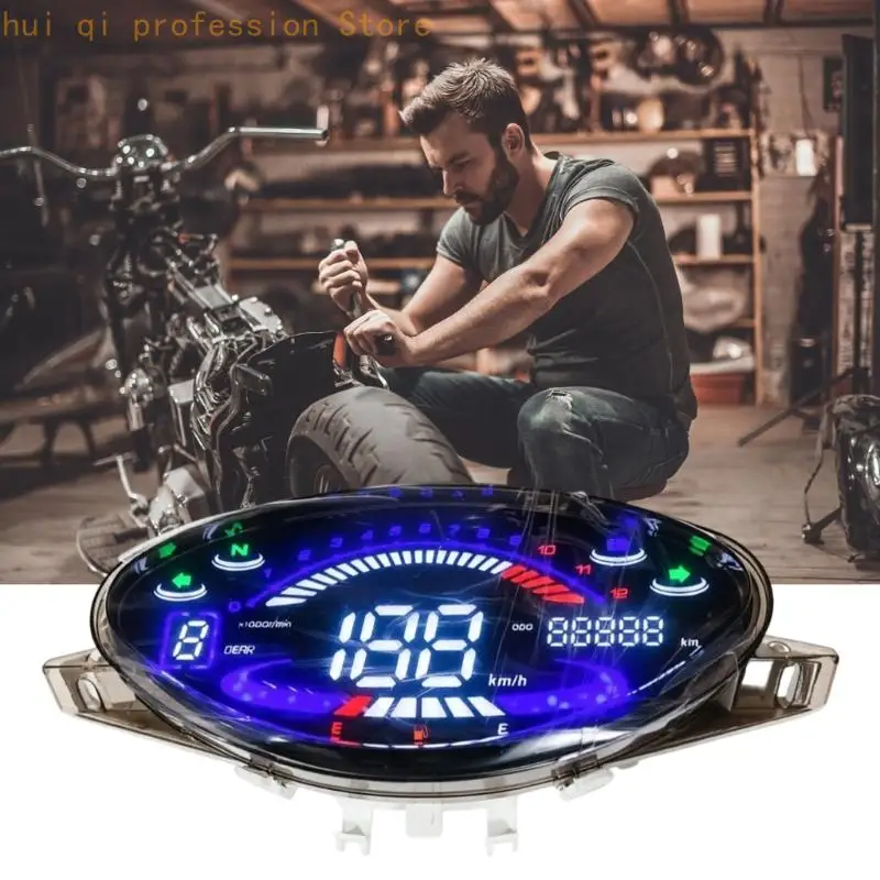 Motorrad-Instrumententafel-Baugruppe mit LED-Anzeigen und Kabelbaum H8WE – Detail 2