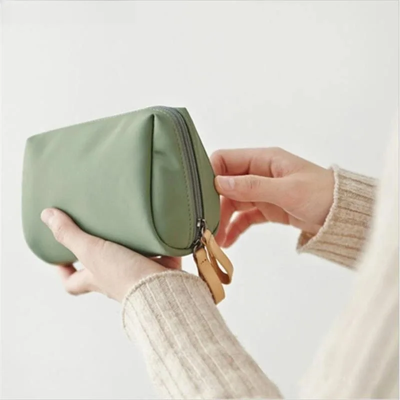 Sac de maquillage Portable pour femmes, 1 pièce, sac à cosmétiques, pochette de rangement pour pièces de monnaie, Mini sac à rouge à lèvres, petit sac de toilette