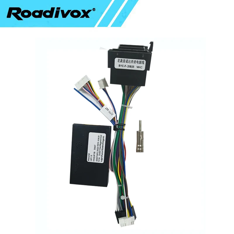 

Автомобильный радиоприемник, жгут проводов, адаптер питания Canbus для Renault Logan Sandero Duster Symbol, 16-контактный Android стерео GPS ISO кабельный разъем