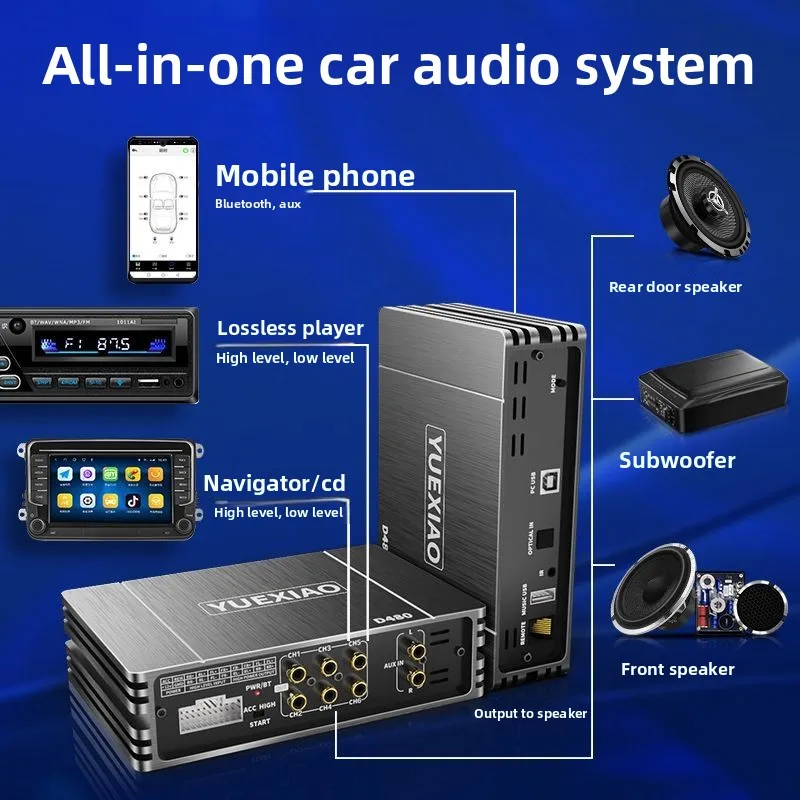 31 Dsp مضخم طاقة السيارة معالج الصوت للسيارة تعديل بدون فقدان 4 في 6 خارج قوة عالية 5.1 قناة سيارة #2