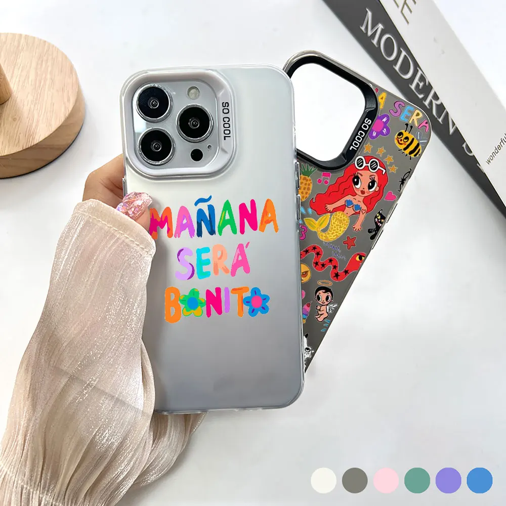 Singer Karol G Manana Sera Bonito Phone Case For iPhone 14 15 16 13 12 11 Pro 7 8 Plus X XR XS Max Cool Laser Matte Cover