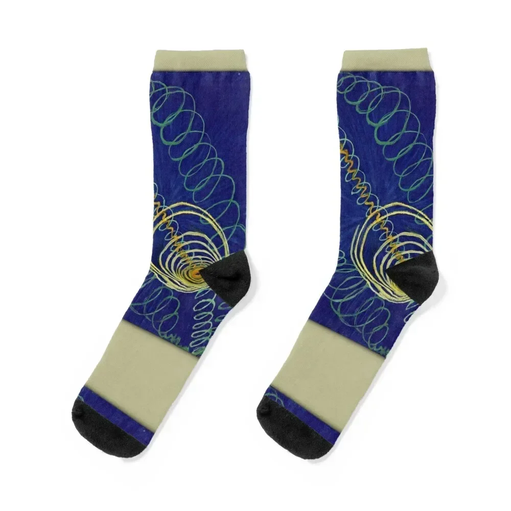 

Enhanced. Hilma af Klint Painting, Primordial Chaos, No.16 (1907) Socks christmas stocking cotton Socks For Men Women's