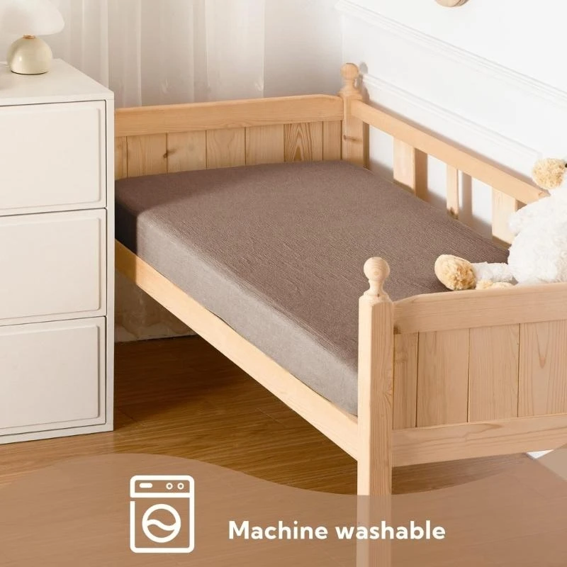 J15U 2 قطعة/3 قطعة تنفس غطاء سرير بيبي بنين بنات سرير المجهزة ورقة للإزالة الغلاف غطاء سرير مريح للرضع #5