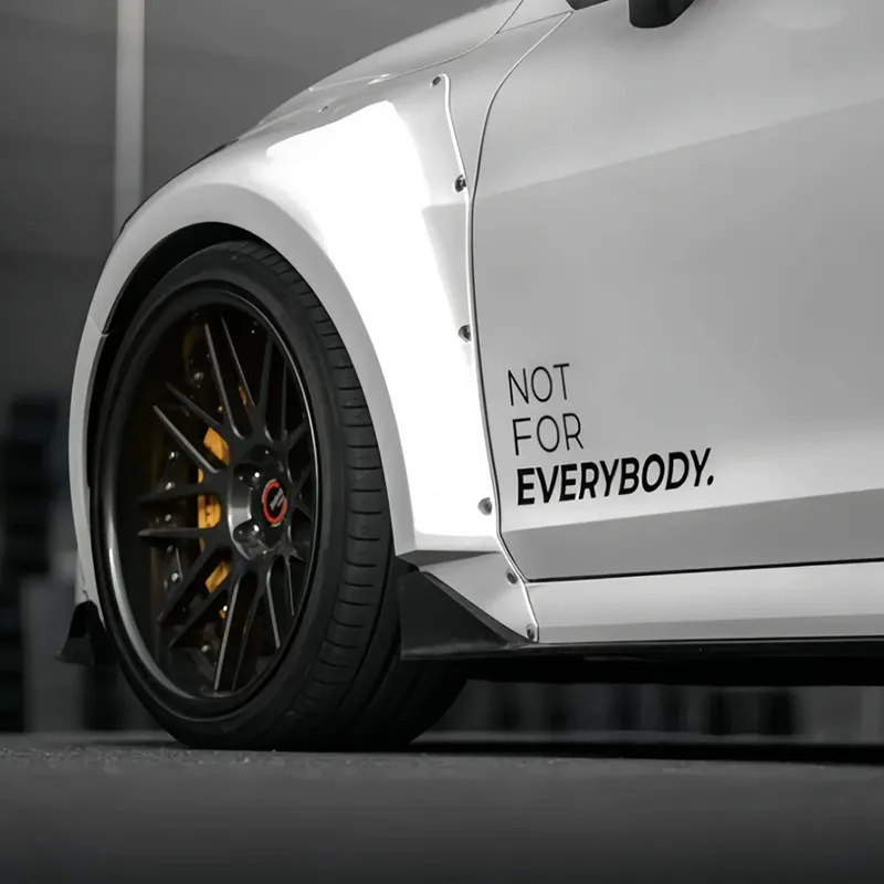 Car Door Stickers Not For Everybody Personalized Tuning Graphics JDM Stickers Car Racing Style Decals Car Exterior Decoration view 3