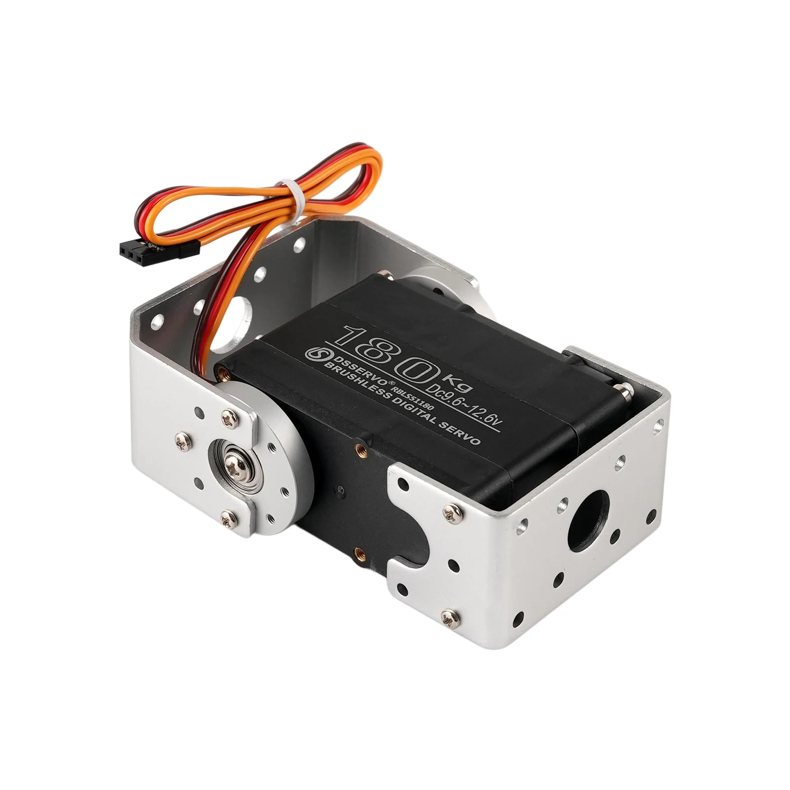 Dsservo 180kg totalmente metálico RBLS51180 alto par doble eje HV 12V robótico sin escobillas Servo Digital IP67 impermeable para coches Robot RC