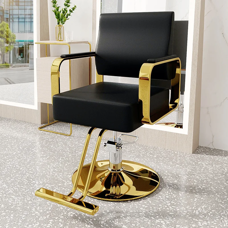 

Cosmetic Wheel Hairdressing Barber Chairs Makeup Vintage Aesthetic Barber Chairs Ergonomic Silla Barbero Salon Furniture YX50BC