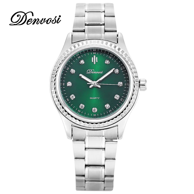 New Women\'s quartz watch  Simple and fasion casual Luminous waterproof  metal Ladies wristwatch