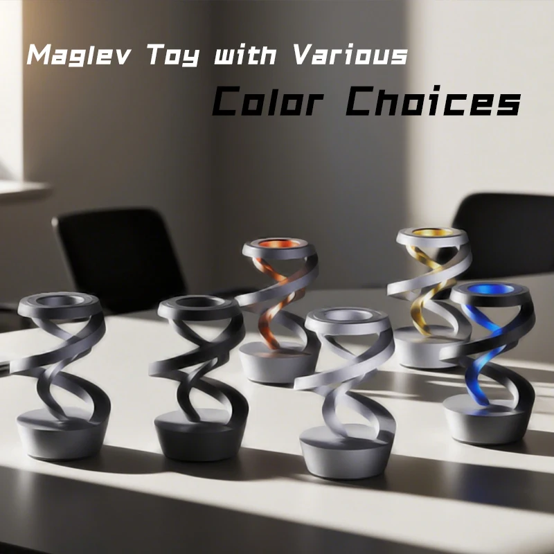 Anti-Stress Metal Gyroscope Spinner - Floating Visual Toy for Adults, Kids & Gift Giving Fidget Toy