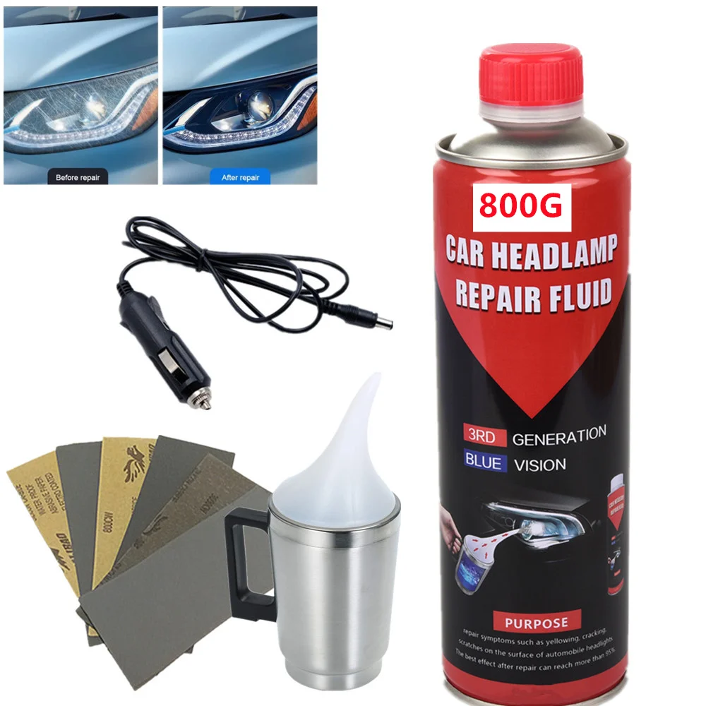 

New Cars Headlight Renovation Kit Headlamp Lens Oxidation Yellow Vague Scratch Restore Polishing liquid polymer Restoration Kit