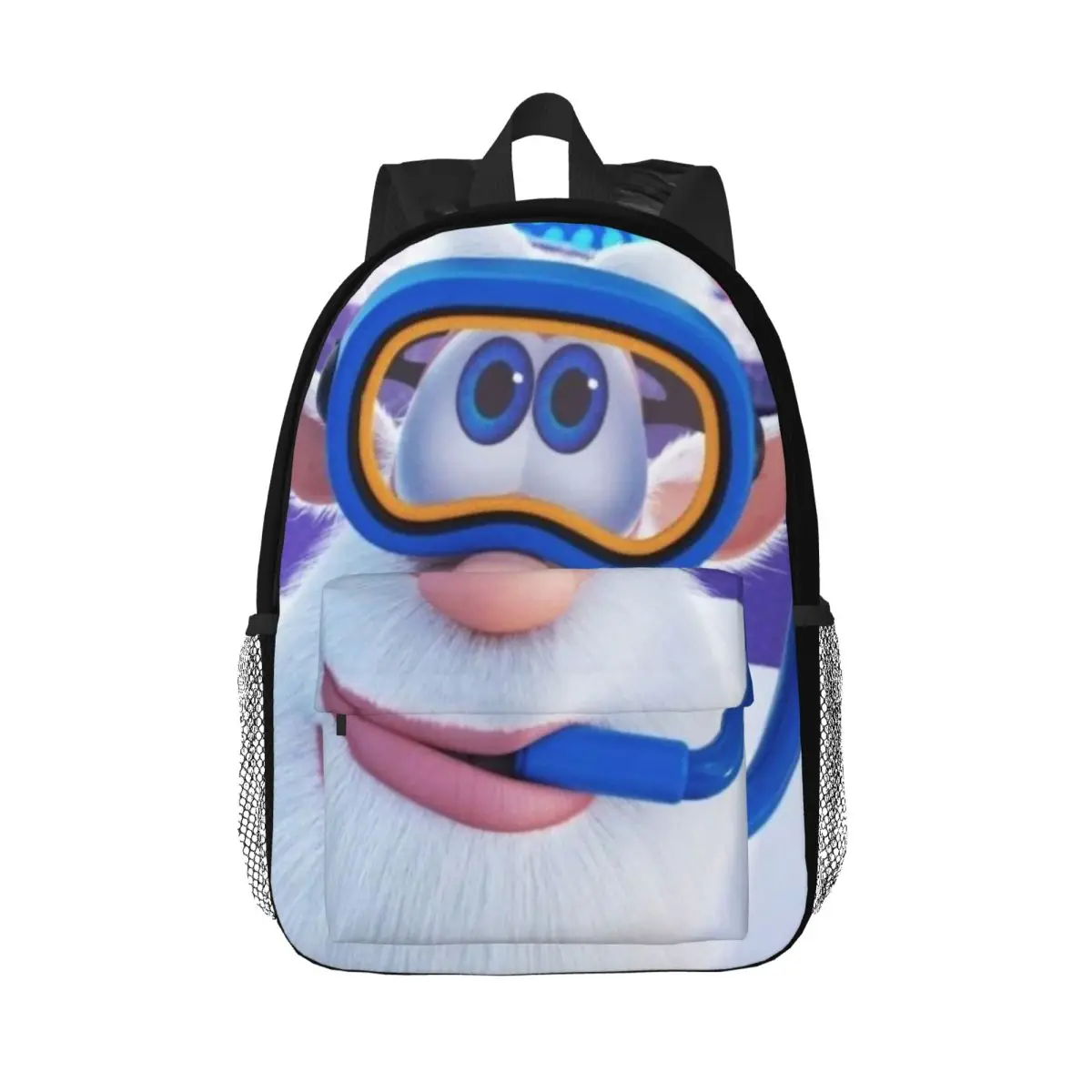 F-Fourbob-Booba para meninas meninos mochila de estudante de grande capacidade mochila leve à prova d'água de 15 polegadas