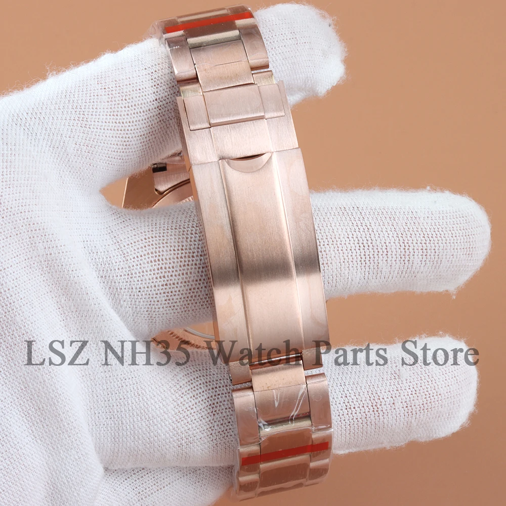 40mm NH35  Watch Case Rose Gold For Yacht-master SUB Seiko NH34 NH35 NH36 NH38 Movement Stainless Steel Oyster Strap NH35 Case