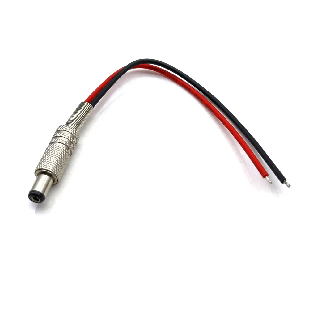 5.5x2.1 5.5*2.5mm metal 5a DC-099 dc power supply threaded charging socket panel mount connector jack f