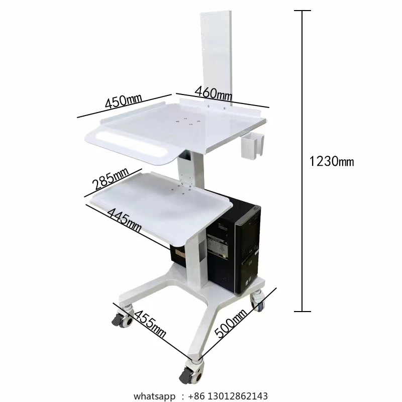 

Mobile Dental Trolley for Oral Scanner Medical Computer Stand Clinic Equipment