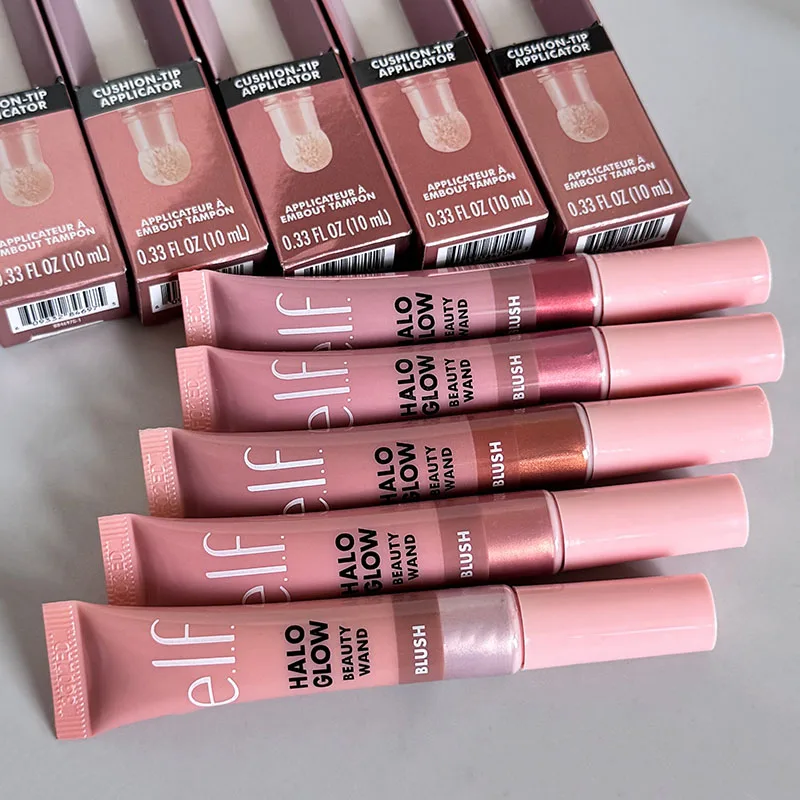 Best Seller Elf 6 Shades Halo Glow Liquid Blush Stick Lasting Wear Non-Caking Oil Control Water Glow for Cheeks Daily Cosmetic