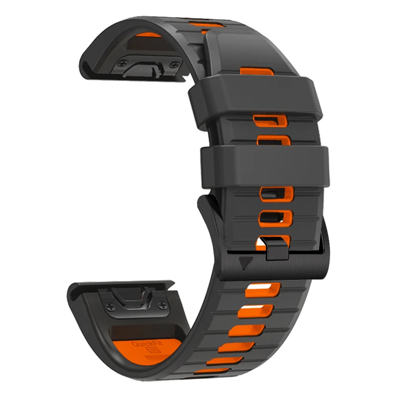 22 26MM Silicone WatchBand For Garmin Fenix 7X 7 6X 6 Pro Fenix 5X 5 Strap WristStrap For Coros VERTIX 2 Quick Release Bracelet