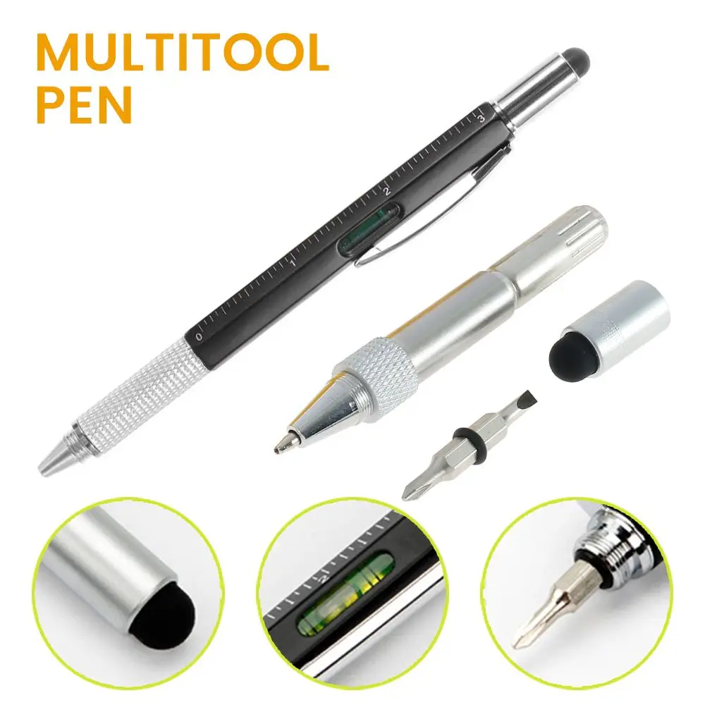 

Construction Tools Spirit Level Screwdriver Capacitive Pen Ballpoint Pen Multi-functional Pen Ruler Gadgets