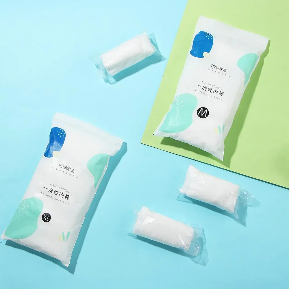 Suministros de viaje para parto, bragas desechables para mujer, ropa interior íntima de maternidad, calzoncillos posparto, 5 uds., ropa interior de maternidad