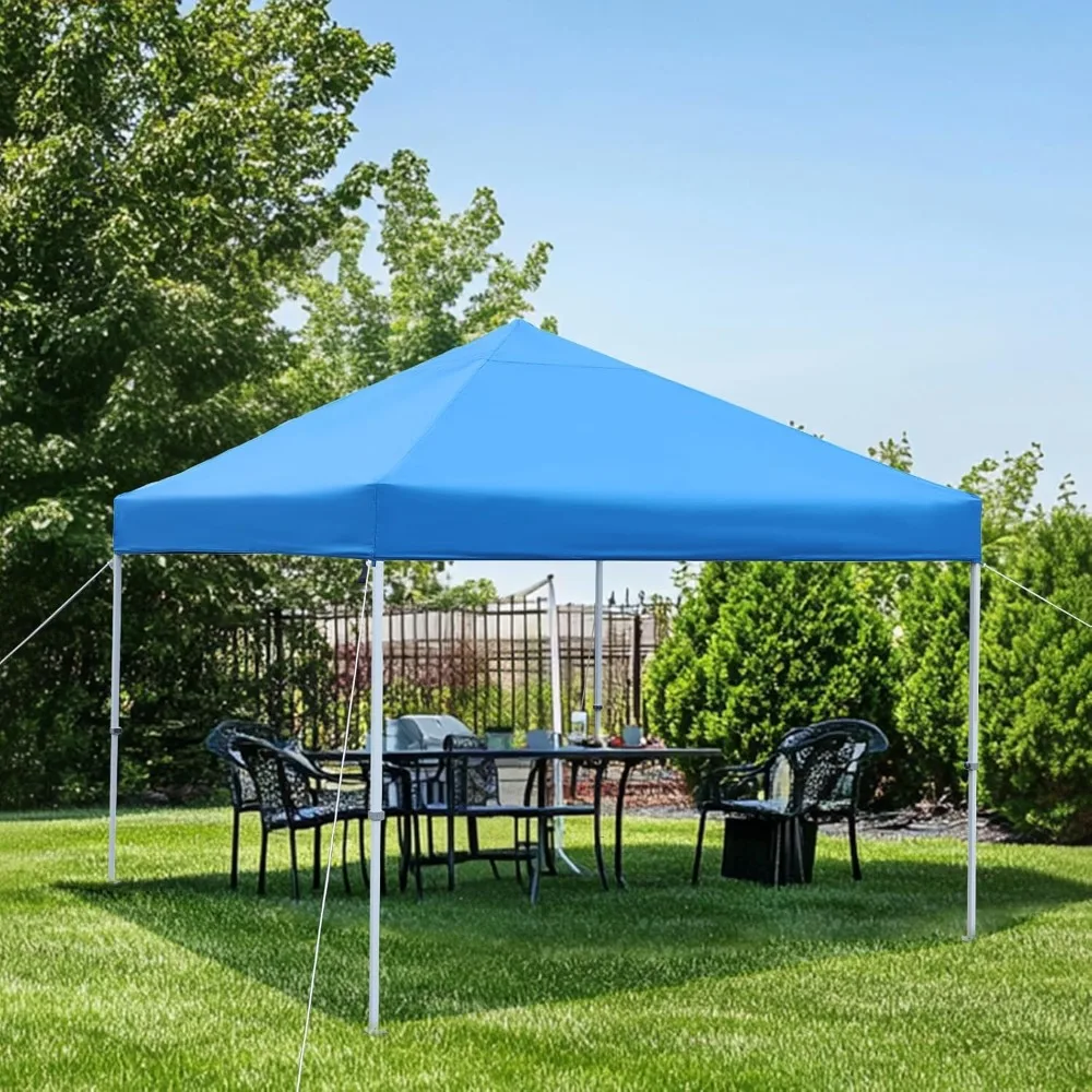 

10 x 10 Canopy Tent for Events, Portable, Includes Wheeled Carry Bag, 8 Pegs, 4 Ropes, 4 Weighted Bags,Canopy