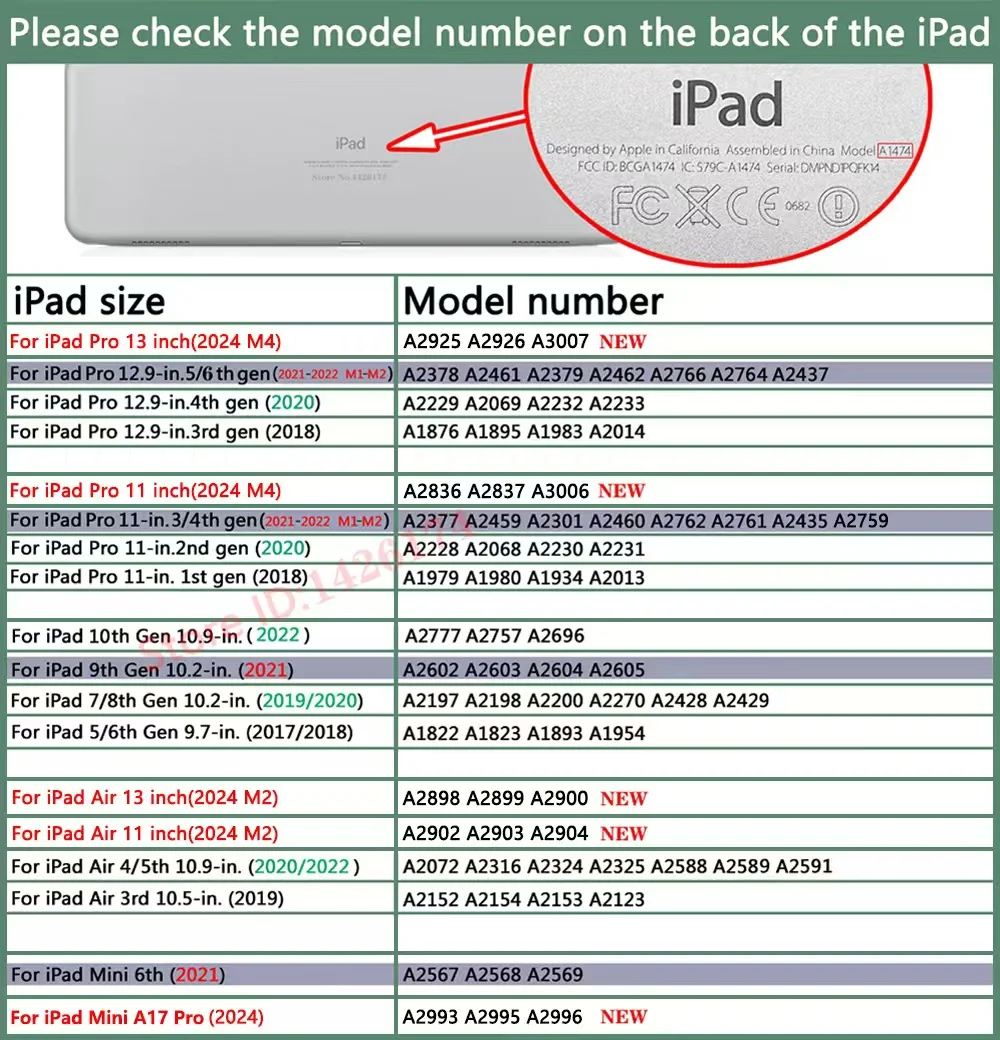 2025 새로운 iPad 11 인치 2024 Air Pro 11 12.9 13 케이스 9.7 10.2 5th 6th 7th 8th 9th 10th Generation Air 5 4 3 펜 슬롯이있는 커버