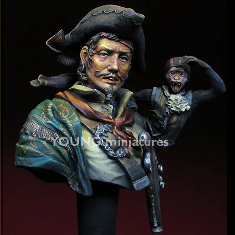 1/10 THE PIRATE Before Sunset Historical themes Resin Figure Bust GK Uncoated No colour