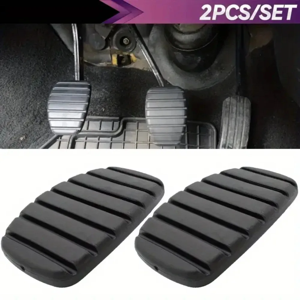 2Pcs Car Clutch Brake Rubber Pedal Pad Replacement Cover For Renault Modus Trafic Twingo Kangoo Clio Espace Scenic ​​​​​​​