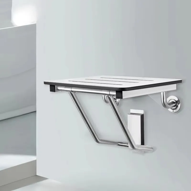 

Best Selling Wall Mounted Stainless Steel 304 Foldable Shower Seat Elderly Bath Chair Disabled Adult Bath Chair
