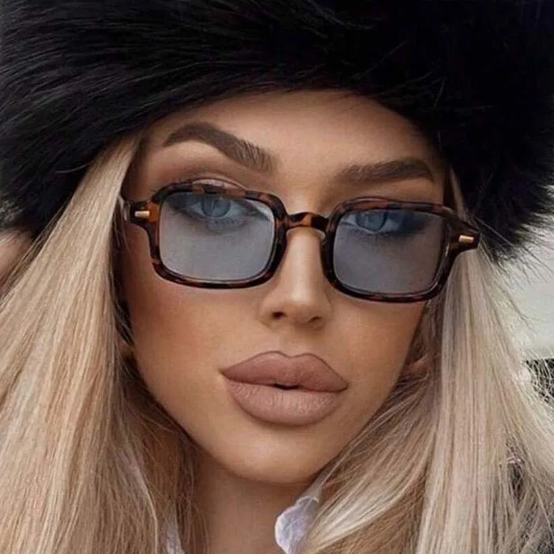 Vintage Square Sunglasses Women Men Rectangle Retro Sun Glasses Female Male Brand Designer Mirror Punk Shades Oculos De Sol