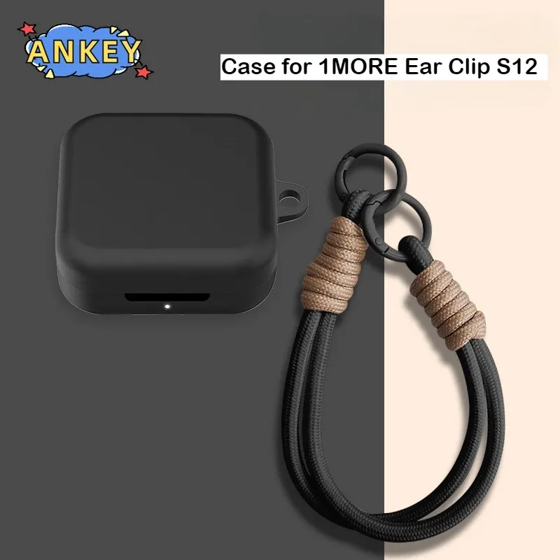 for 1MORE Ear Clip S12 Protective Case Lanyard Soft Cover Shells Washable Housing Anti Dust Sleeve Hand Rope Strap Accessories