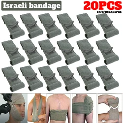 1/20Pcs Israel Bandage Outdoor First Aid Traumatic Hemostatic Bandage Tactical Emergency Training Swathe Camping Hiking 4/6inch