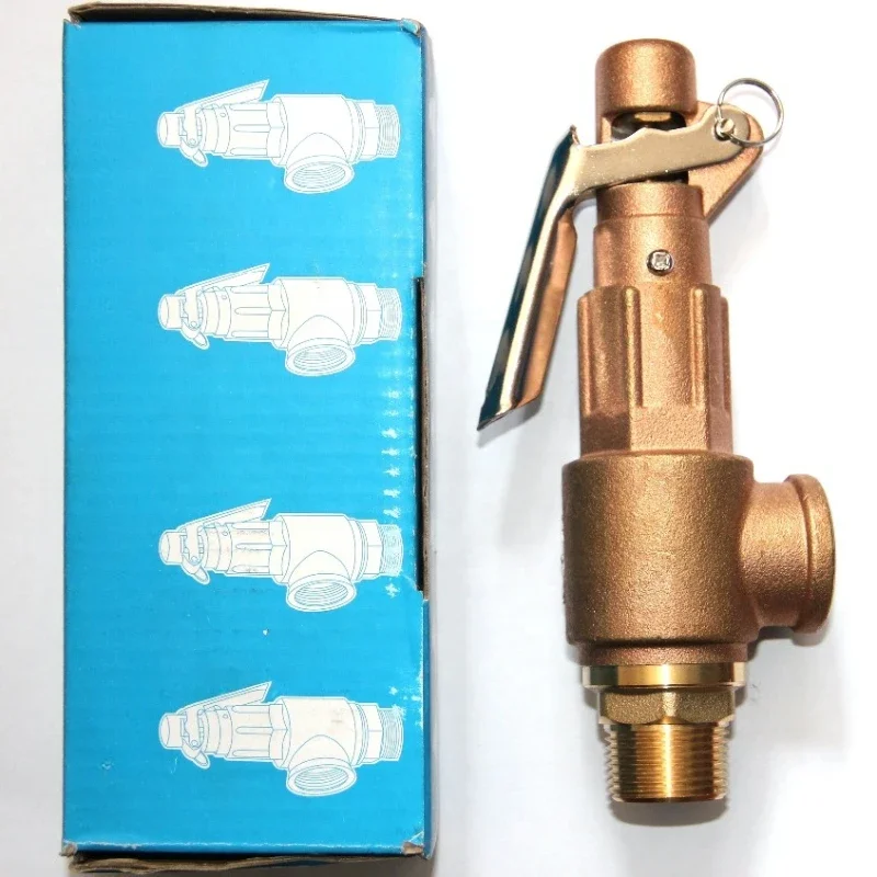 Steam Boiler Safety High Pressure  Thread Spring Loaded Lever Type Safety Pressure Relief Valve With Handle