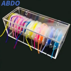 Tandheelkunde Hoge Kwaliteit Tandheelkundige Orthodontische Power Chain Dispenser Plaatsen Doos Acryl Rubber Band Organizer