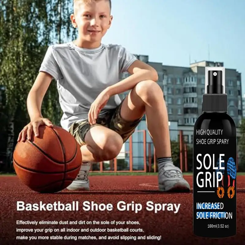 Grip Spray for Basketball Shoes Bottom 100ml Grip Spray for Basketball Shoe Sole Bottom Basketball Sneaker Grip Enhancer Sneaker