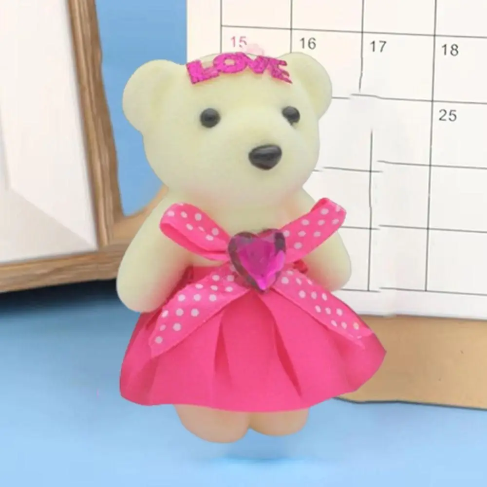 

10pcs/set Foam Bear Bear Plush Foam Toys Plush Animal Cartoon Mini Bear Flower Bouquet DIY Plush Doll Cartoon Bouquet Doll
