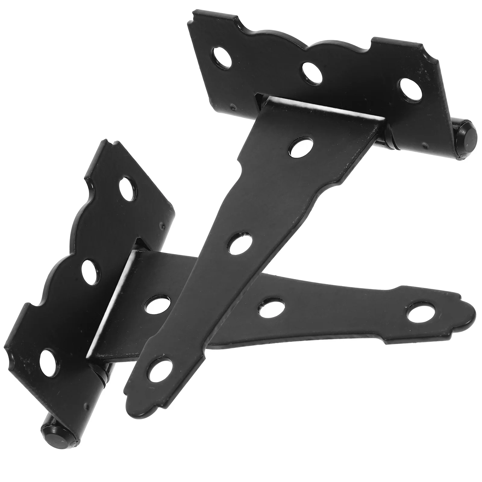 

2Pcs Shed Door Hinges Heavy Duty 4 Inch Barn Door Hardware Gate Hinges Outdoor Fence Gate Kit Black Finish Shutter Hardware
