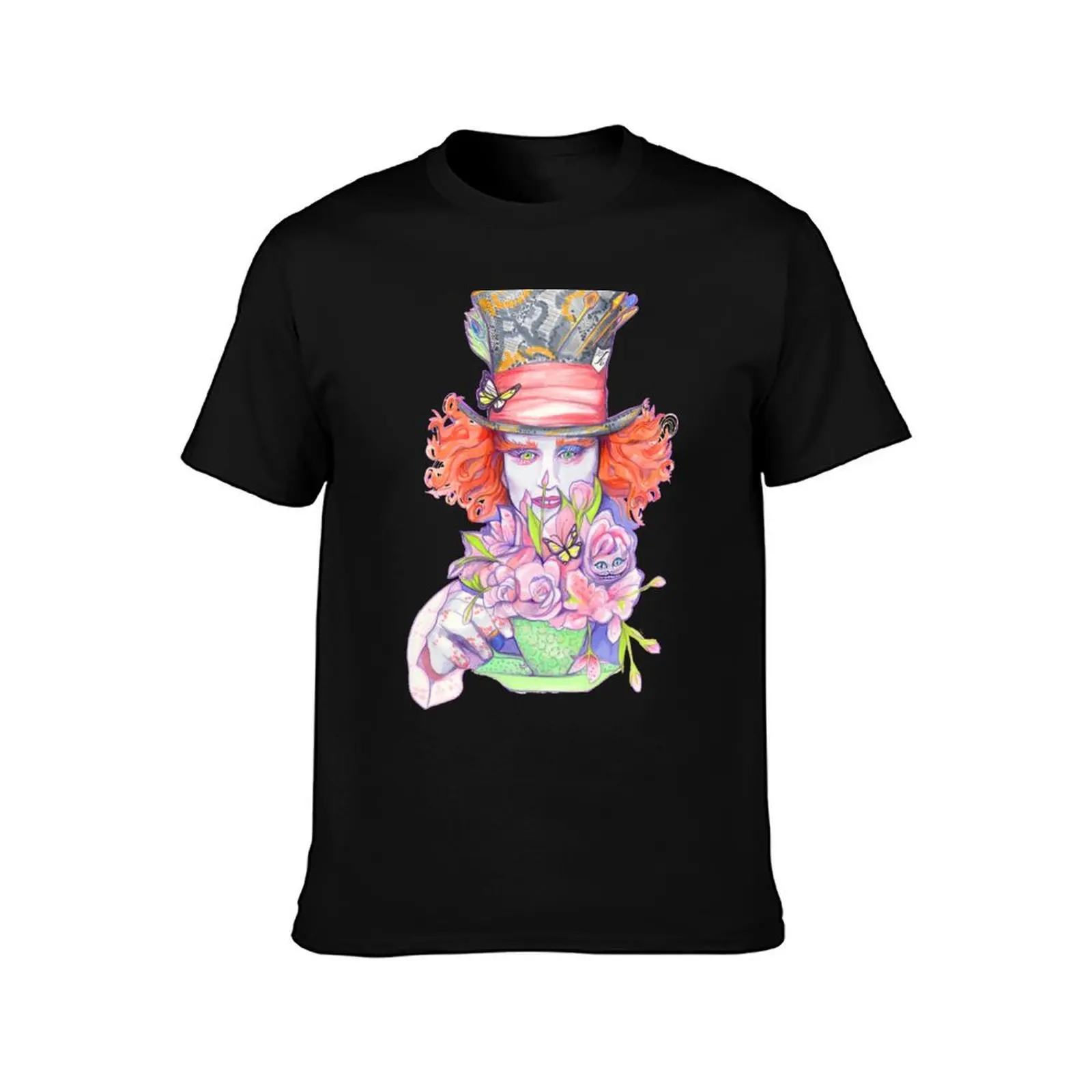 Mad Hatter T-Shirt cotton graphic tees customs design your own shirts graphic heavyweight t shirts for men