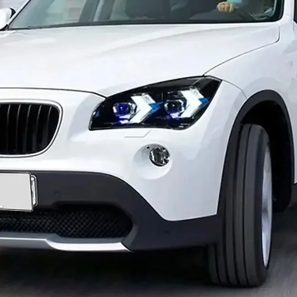 

Автомобильные передние фонари для Bmw X1 E84 2010-2015, обновленная сборка автомобильных фар, эффект запуска, Drl, светодиодный объектив проектора, аксессуары, инструмент