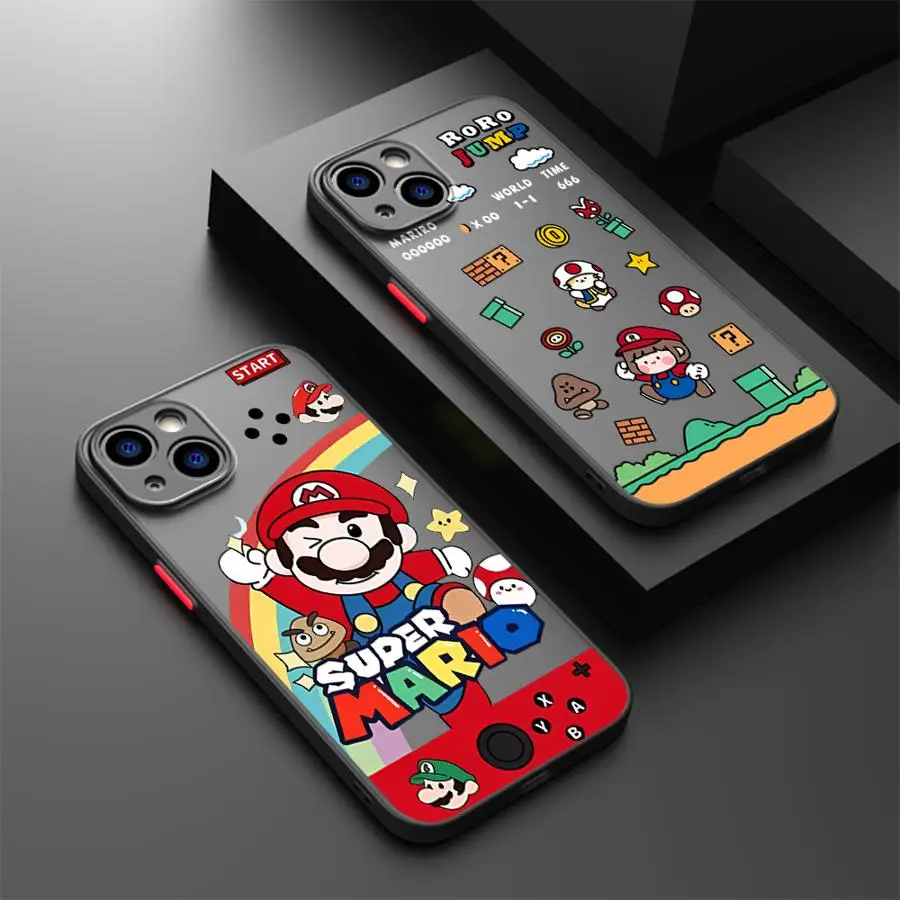 Super M-Marios Bros Game Phone case for iPhone 16 13 12 15 14 11 Plus Pro ProMax 13 12 Mini X XS XS Max XR 7 8 SE case