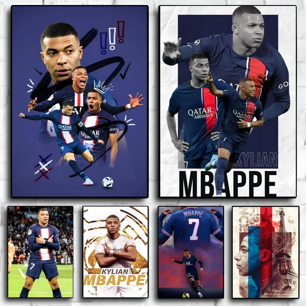 k-Kylian m-Mbappé  Poster Paper Print Home Living Room Bedroom Entrance Bar Restaurant Cafe Art Painting Decoration