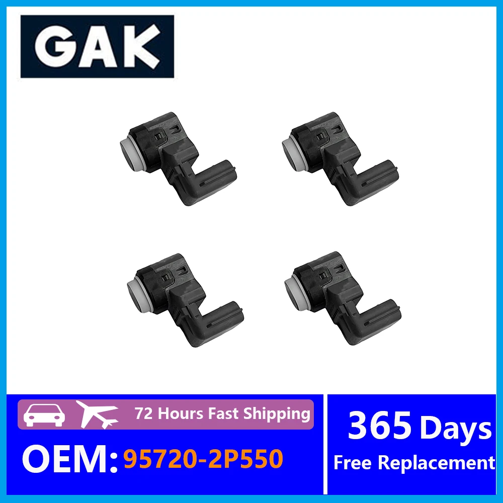 4PCS 95720-2P550 GAK Front Rear PDC Parking Reverse Sensor Accessories For Kia SORENTO II 2009-2016 Replacement Parts