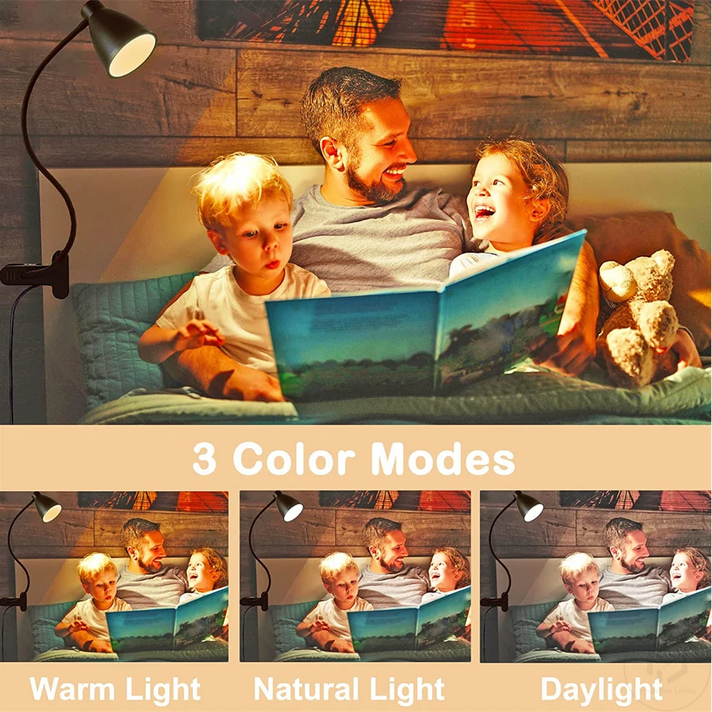 Lampe de bureau LED lampe de l - Book Light Flexible avis et prix