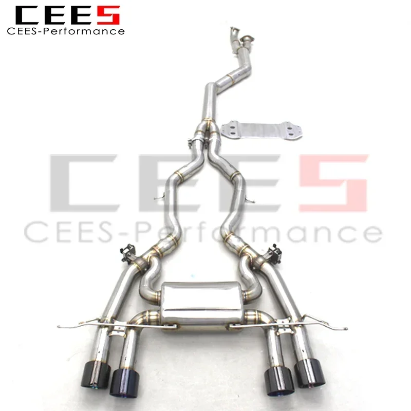 CEES Catback Exhaust System For BMW M3 G80 G82 G83 3.0T 2019-2023 Stainless Steel Exhaust Pipe Muffler Exhaust valve control