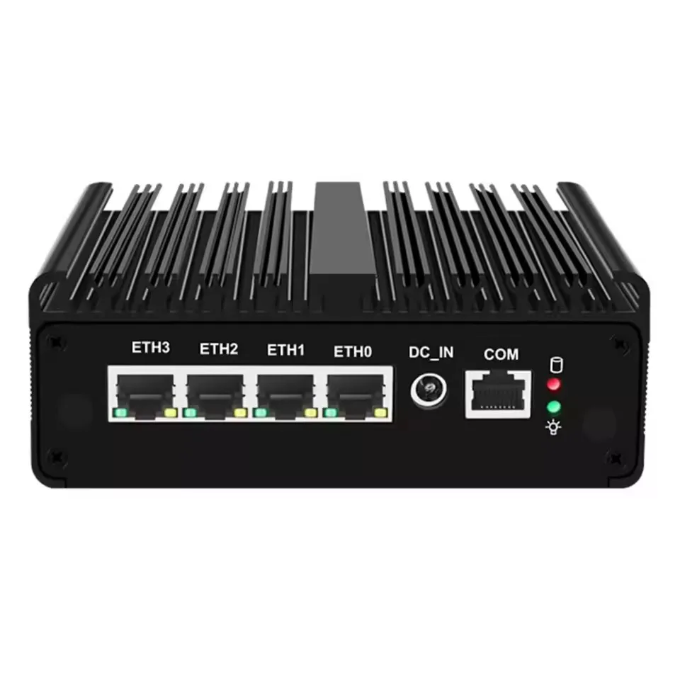 Firewall Appliance Upgraded Version Intel Celeron J6412 6305 J5005 Solid Fanless Mini PC 4x2.5G Mini Computer pfSense OPNsense
