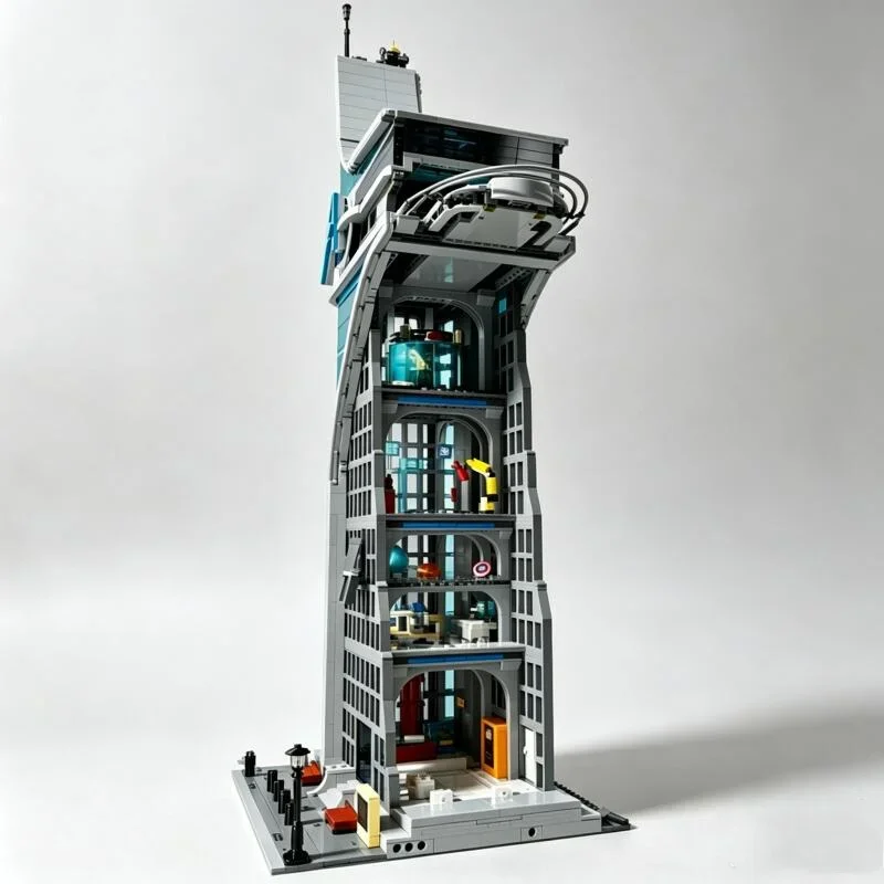 Christmas Gifts Model 5201pcs Super Hero Skyscraper Display Toys Futuristic Headquarters Tower Bricks Building Blocks for Adults