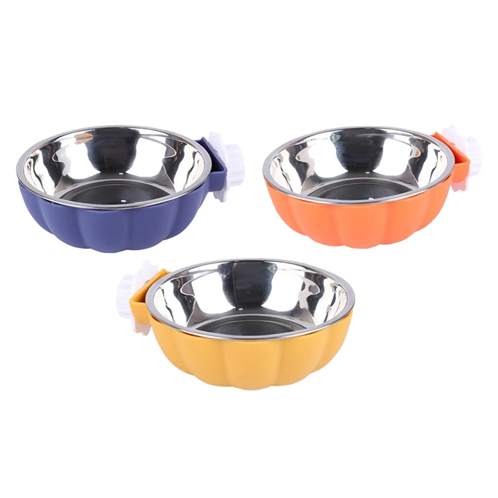 2-6pack Pet Feeding Bowl Hanging Dog Bowl Cat Bowl Removable Puppy Water Feeder