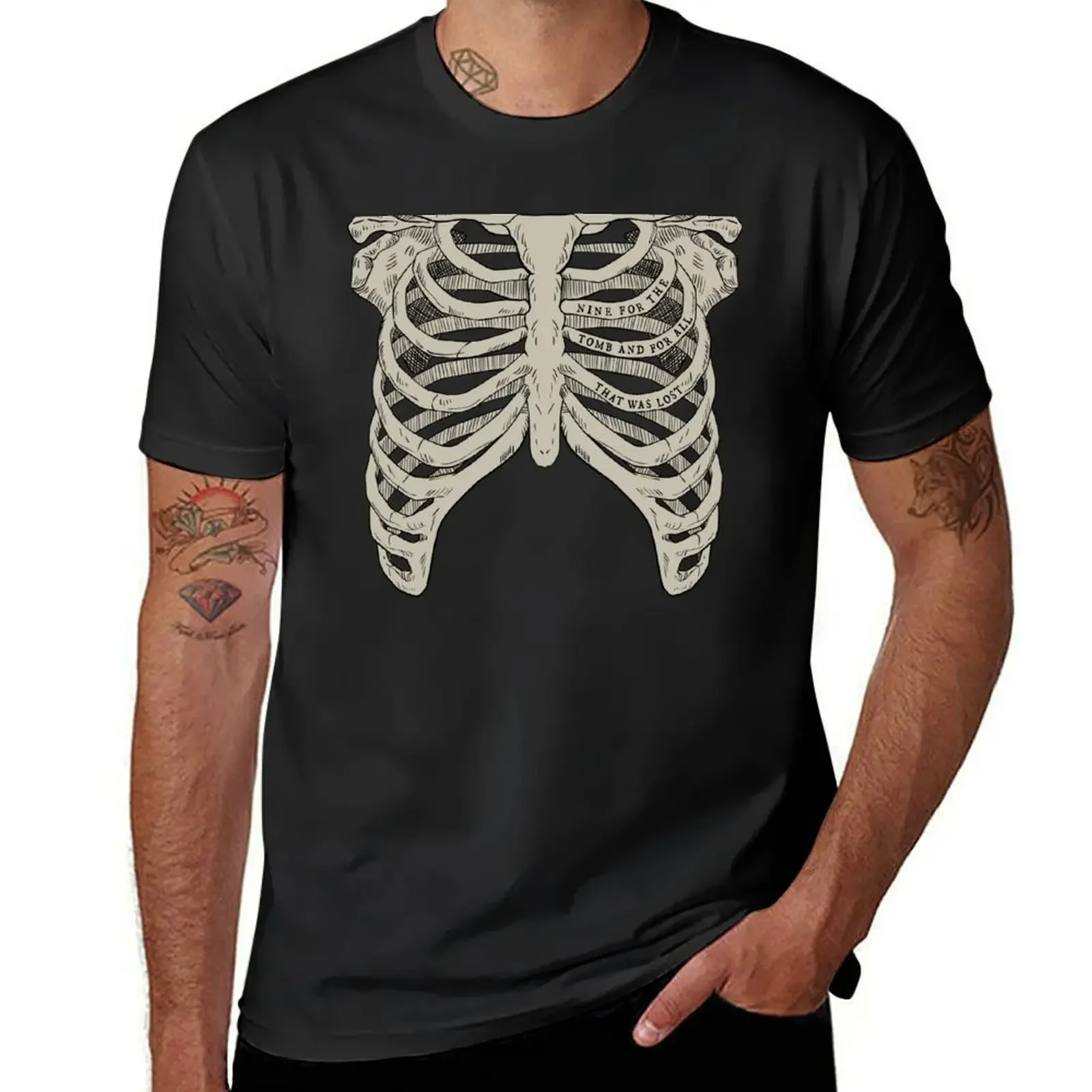 The Locked Tomb - Ribcage T-Shirt blanks blacks sweat shirts, men