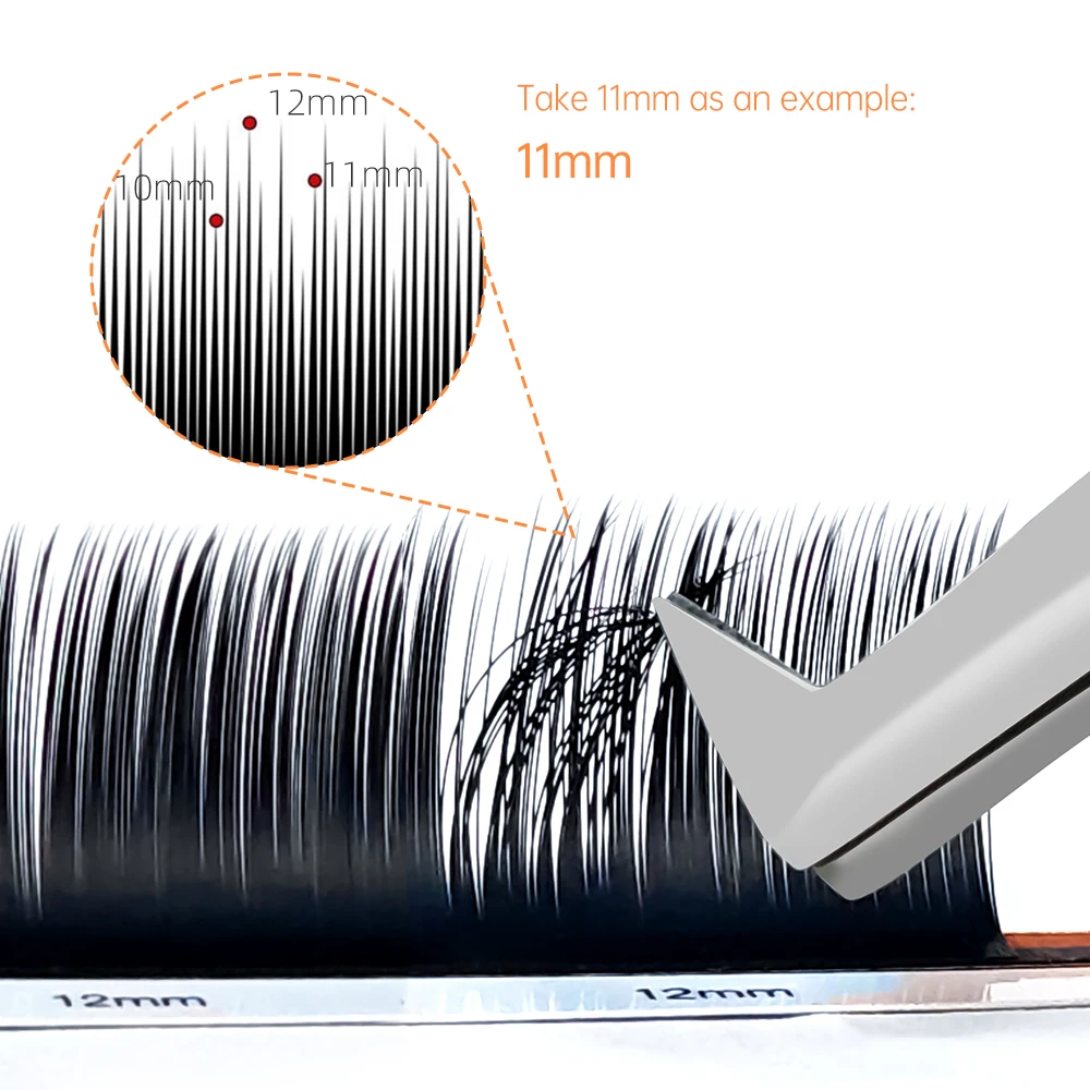 Ciglia Yelix Camelia con adesivo LC LB LJ CD Ciglia arricciate Estensioni ciglia morbide naturali Ciglia individuali volume russo